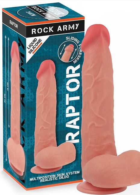 ROCKARMY - FLÜSSIGSILIKON RAPTOR 24 CM -O- 4,4 CM