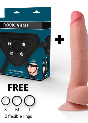 ROCKARMY - HARNESS + DUAL DENSITY LEOPARD 23 CM -O- 4.77 CM