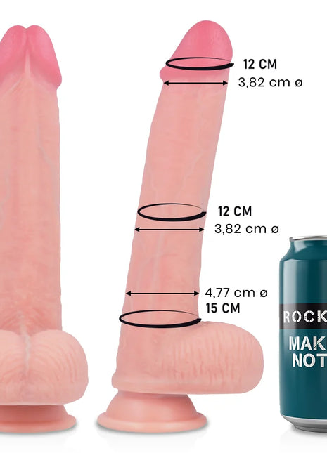ROCKARMY - LIQUID SILICONE PREMIUM KINGCOBRA REALISTIC 24 CM -O- 4.77 CM - Dildo mit Saugnapf
