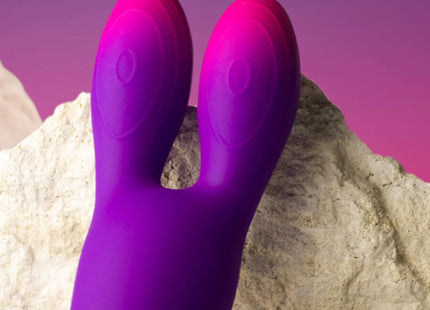 ROCKS-OFF - GLO-GIRL BUNNY - FLEXIBLER VIBRATOR - LILA - Auflegevibratoren