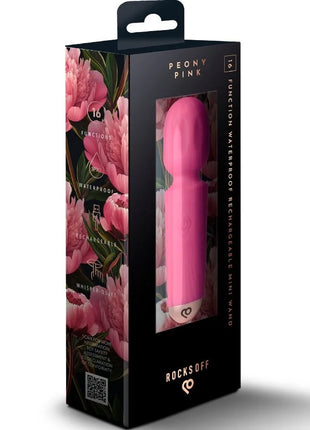 ROCKS-OFF - MINI-AKKU-ZAUBERSTAB MIT 16 FUNKTIONEN SCHWARZE TULPE - FUCSIA