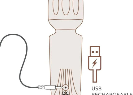 ROCKS-OFF – Mini-Zauberstab mit 16 Funktionen - Mini-Vibratoren