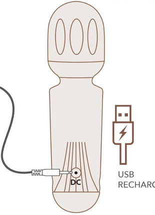 ROCKS-OFF – Mini-Zauberstab mit 16 Funktionen - Mini-Vibratoren