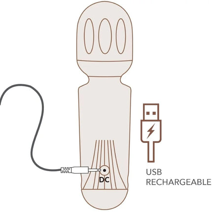 ROCKS-OFF – Mini-Zauberstab mit 16 Funktionen - Mini-Vibratoren