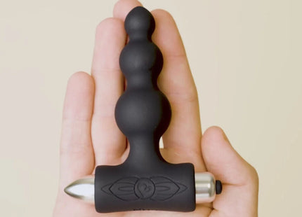 ROCKS-OFF - PETITE SENSATIONS BUBBLES - ANAL PLUG VIBRATOR - SCHWARZ - Anal-Vibratoren