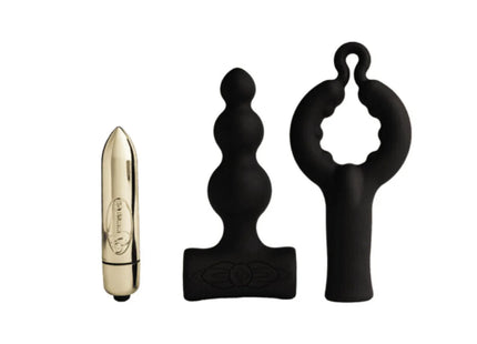 ROCKS-OFF - PETITE SENSATIONS BUBBLES - ANAL PLUG VIBRATOR - SCHWARZ - Anal-Vibratoren