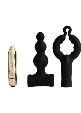 ROCKS-OFF - PETITE SENSATIONS BUBBLES - ANAL PLUG VIBRATOR - SCHWARZ - Anal-Vibratoren
