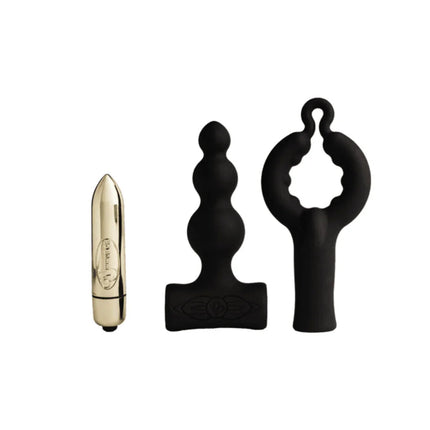 ROCKS-OFF - PETITE SENSATIONS BUBBLES - ANAL PLUG VIBRATOR - SCHWARZ - Anal-Vibratoren