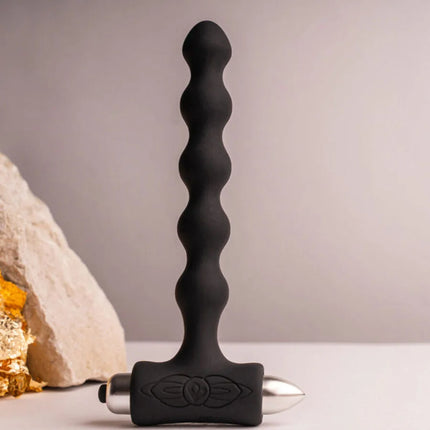 ROCKS-OFF - PETITE SENSATIONS PEARLS - ANAL PLUG VIBRATOR - SCHWARZ - Anal-Vibratoren