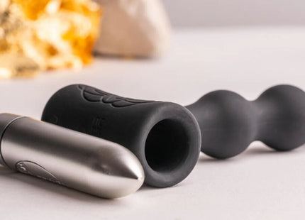 ROCKS-OFF - PETITE SENSATIONS PEARLS - ANAL PLUG VIBRATOR - SCHWARZ - Anal-Vibratoren