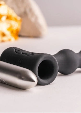 ROCKS-OFF - PETITE SENSATIONS PEARLS - ANAL PLUG VIBRATOR - SCHWARZ - Anal-Vibratoren