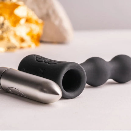 ROCKS-OFF - PETITE SENSATIONS PEARLS - ANAL PLUG VIBRATOR - SCHWARZ - Anal-Vibratoren