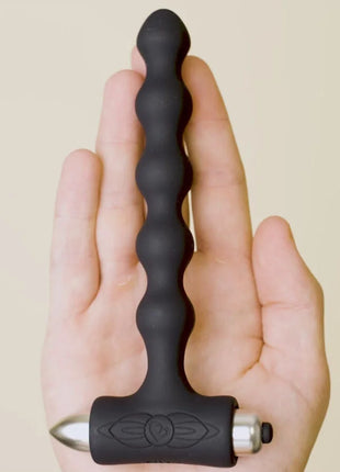 ROCKS-OFF - PETITE SENSATIONS PEARLS - ANAL PLUG VIBRATOR - SCHWARZ - Anal-Vibratoren