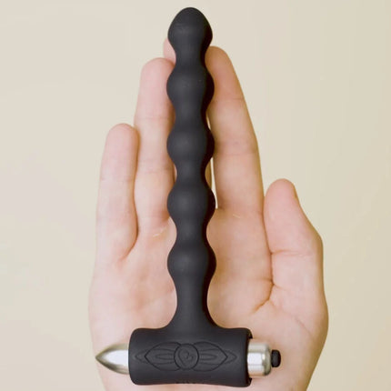 ROCKS-OFF - PETITE SENSATIONS PEARLS - ANAL PLUG VIBRATOR - SCHWARZ - Anal-Vibratoren