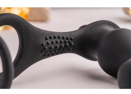 ROCKS-OFF - RO-ZEN RRO - ANAL PLUG MIT VIBRIERENDEM PENISRING - SCHWARZ - Anal-Vibratoren mit Penisring