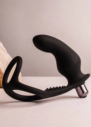 ROCKS-OFF - RO-ZEN RRO - ANAL PLUG MIT VIBRIERENDEM PENISRING - SCHWARZ - Anal-Vibratoren mit Penisring