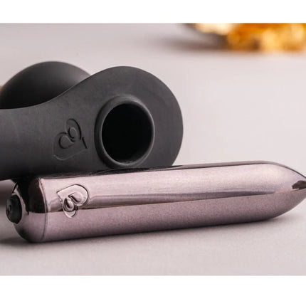 ROCKS-OFF - RO-ZEN RRO - ANAL PLUG MIT VIBRIERENDEM PENISRING - SCHWARZ - Anal-Vibratoren mit Penisring