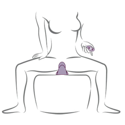 ROCKS-OFF - RUBY GLOW SIT-ON VIBRATOR - LILA - Auflegevibratoren