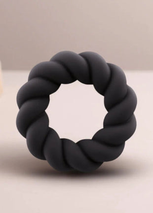 ROCKS-OFF - TWIST - SILIKON-MASTURBATORRING - SCHWARZ - Penisring ohne Vibration