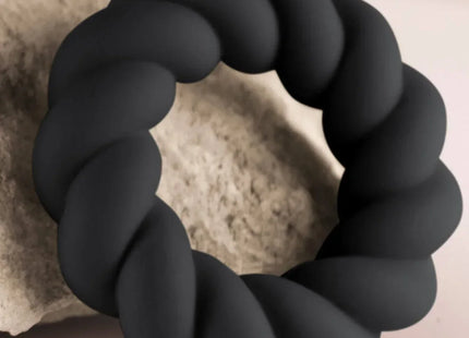 ROCKS-OFF - TWIST - SILIKON-MASTURBATORRING - SCHWARZ - Penisring ohne Vibration