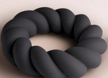ROCKS-OFF - TWIST - SILIKON-MASTURBATORRING - SCHWARZ - Penisring ohne Vibration