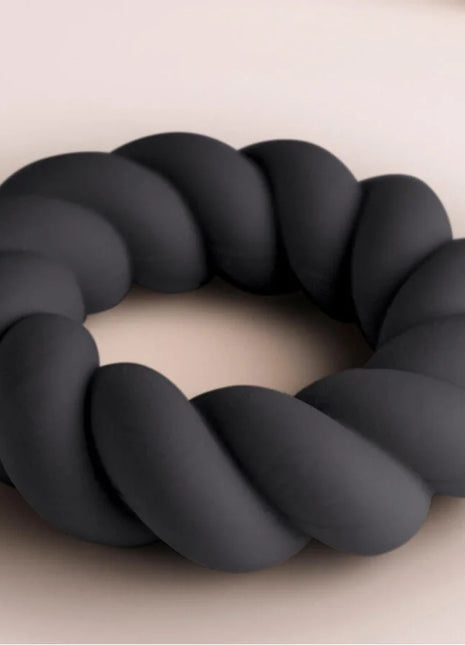 ROCKS-OFF - TWIST - SILIKON-MASTURBATORRING - SCHWARZ - Penisring ohne Vibration