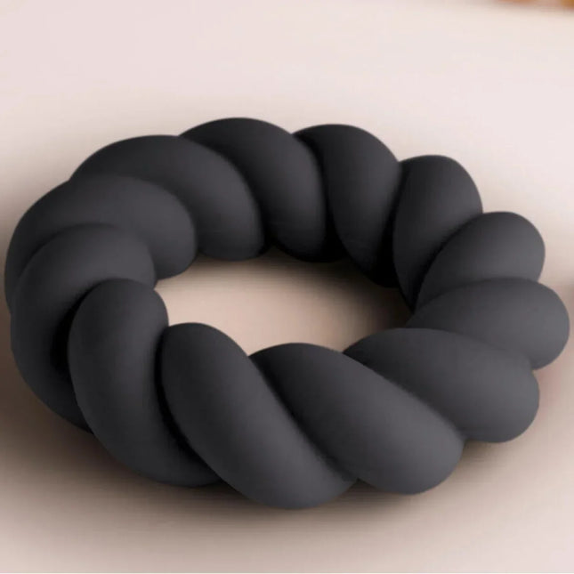 ROCKS-OFF - TWIST - SILIKON-MASTURBATORRING - SCHWARZ - Penisring ohne Vibration
