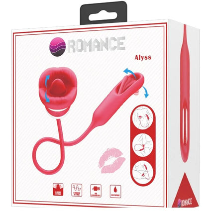 ROMANCE - ALYSS MASTURBATOR MUND - ROT - Zungen Vibratoren
