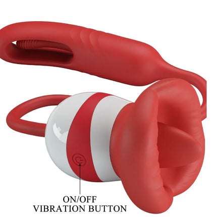 ROMANCE - ALYSS MASTURBATOR MUND - ROT - Zungen Vibratoren