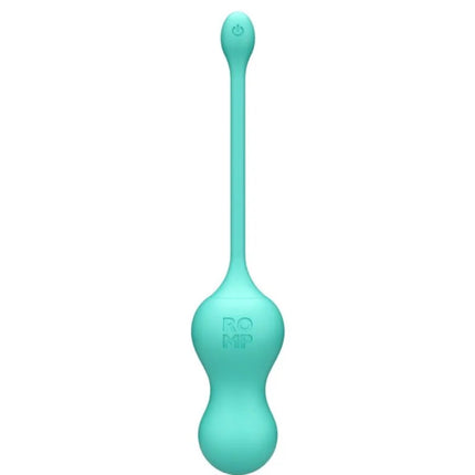 Teal-farbener romp cello vaginales vibrations-ei mit glattem silikon und fernbedienung im eleganten design