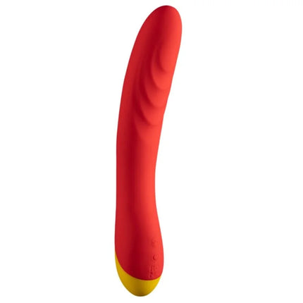 Vibrant rot gelb silikon romp hype g-punkt-vibrator mit leiser motor und ergonomischem design