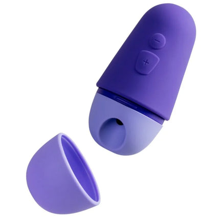 Lila silikon klitoral stimulator romp free mit matte oberfläche, 10 stufen, zwei tasten und deckel