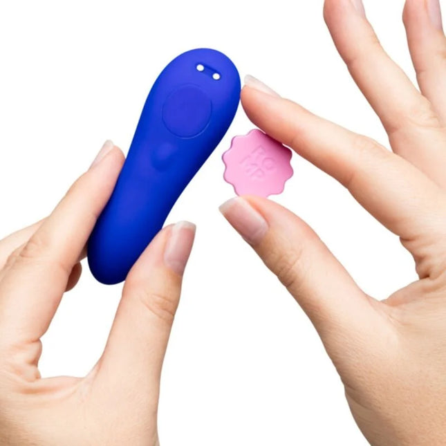 Blauer silikon ferbedienung für romp party höschenvibrator zur äußeren klitorisstimulation