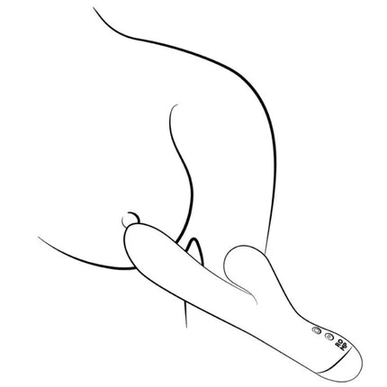 Ein sleeker, ergonomischer romp pulse dual-rabbit in sanftem silikon für g-punkt- und klitorisstimulation