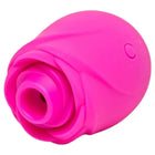 Vibrant pink silikon romp rose klitoris-saugwerkzeug in rosenform mit glattem rundem design und zentraler öffnung