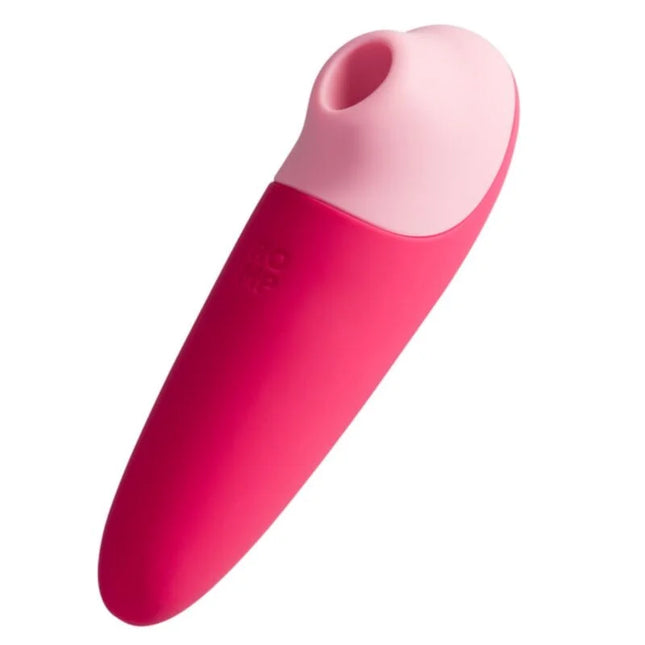 Romp shine silikonspielzeug in rosa und magenta mit rundem kopf und 10 saugfunktionstufen