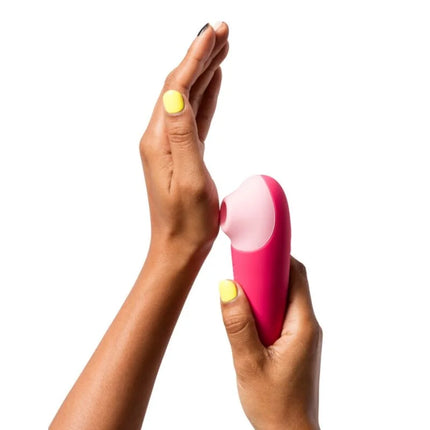 Romp Shine X silikon-auflagevibrator in rosa mit glattem ergonomischem design für äußere klitorisstimulation