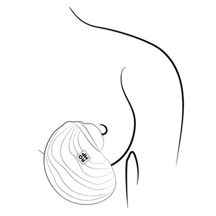 Ein sleeker ribbierter silikon-brustform mit minimalistischem zaro-logo als kompakter runder auflegevibrator romp spin für äußere stimulation
