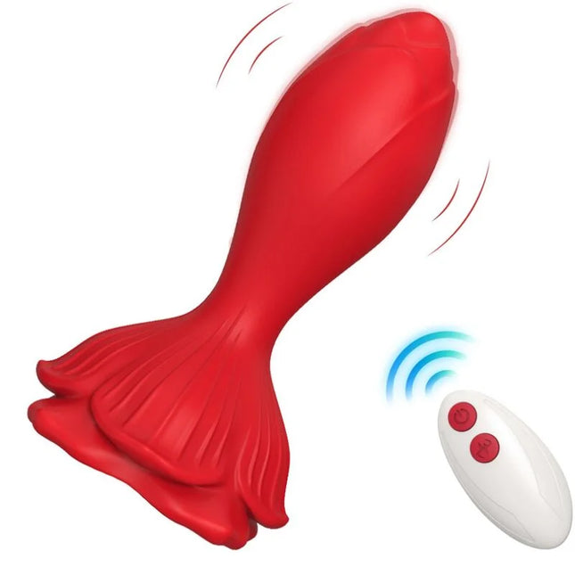 ROSA VIBRATOR & ANALPLUG - FERNBEDIENUNG - Analplug