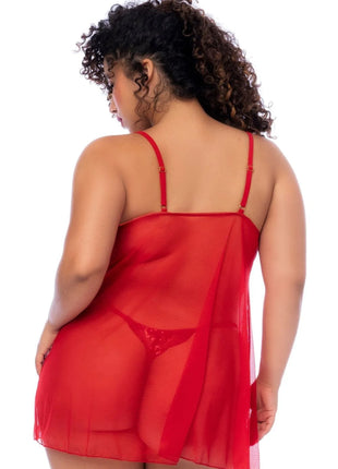 rotes Babydoll - MAL7559XRED von Mapale - Babydolls