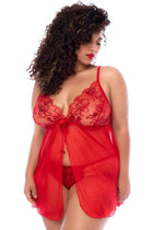 rotes Babydoll - MAL7559XRED von Mapale - XL/2XL / Red - Babydolls
