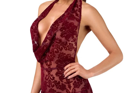 Royal Kink: Burgunder Minikleid mit Glamour-Faktor - Minikleid