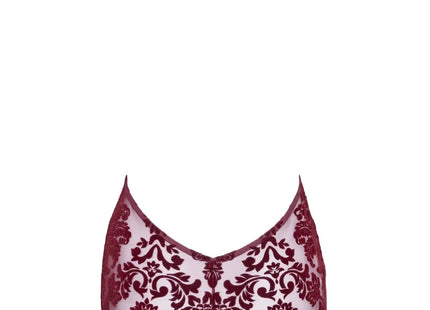 Royal Kink: Burgunder Minikleid mit Glamour-Faktor - Minikleid