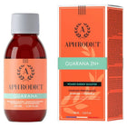 Aphrodict stimulierende tropfen guarana zn+ für frauen in 100 ml bernsteinfarbener glasflasche mit silberkappe und orangefarbener verpackung