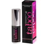 Silbertoppige sensfeel taboo pheromon-sprühflasche für sie 15 ml neben schwarzer und pinker verpackung