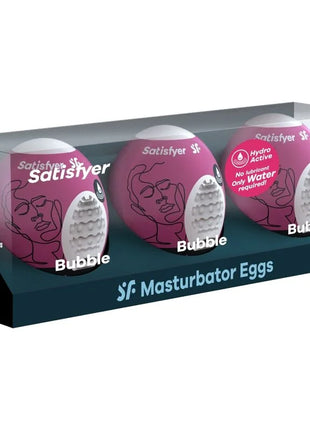 SATISFYER - 3 MASTURBATOR EIER BUBBLE - Ei-Masturbator