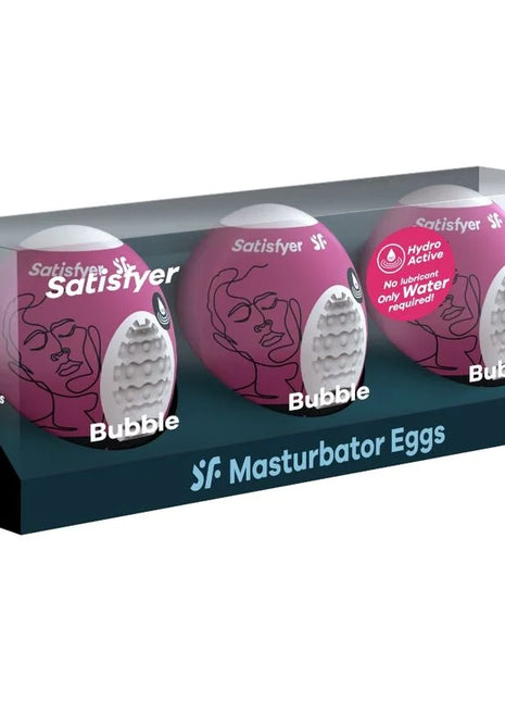 SATISFYER - 3 MASTURBATOR EIER BUBBLE - Ei-Masturbator