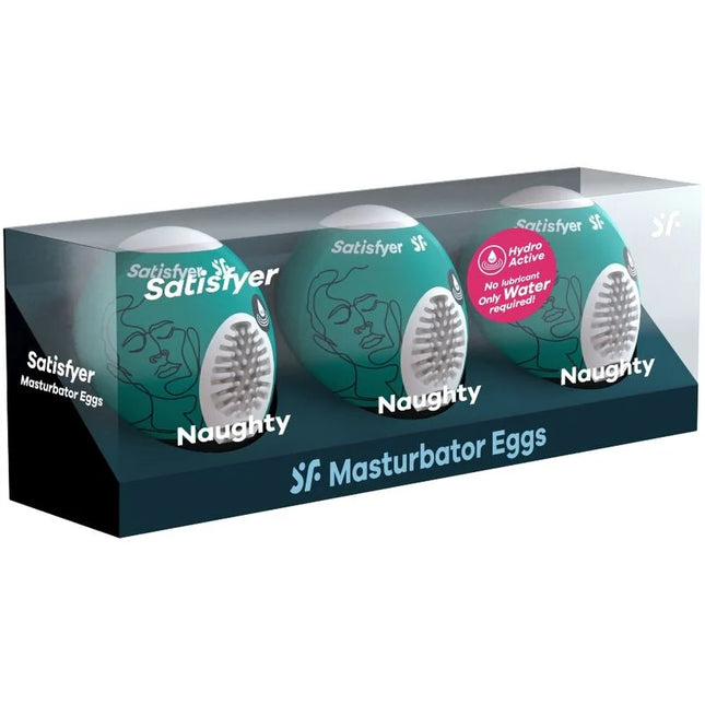 SATISFYER - 3 MASTURBATOR EIER NAUGHTY - Ei-Masturbator