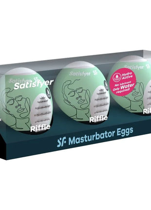 SATISFYER - 3 MASTURBATOR EIER RIFFLE - Ei-Masturbator