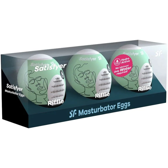 SATISFYER - 3 MASTURBATOR EIER RIFFLE - Ei-Masturbator